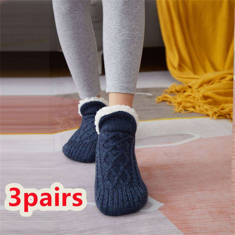 Inomhus Golvstrumpor – Förtjockade, Mjuka och Bekväma för Kvinnor (storlek 35-45) Winter-woolen-socks-women-thicken-warm-home-bedroom-socks-slippers-men-non-slip-foot-warmer-snow-socks-calcines-Jul-Pet