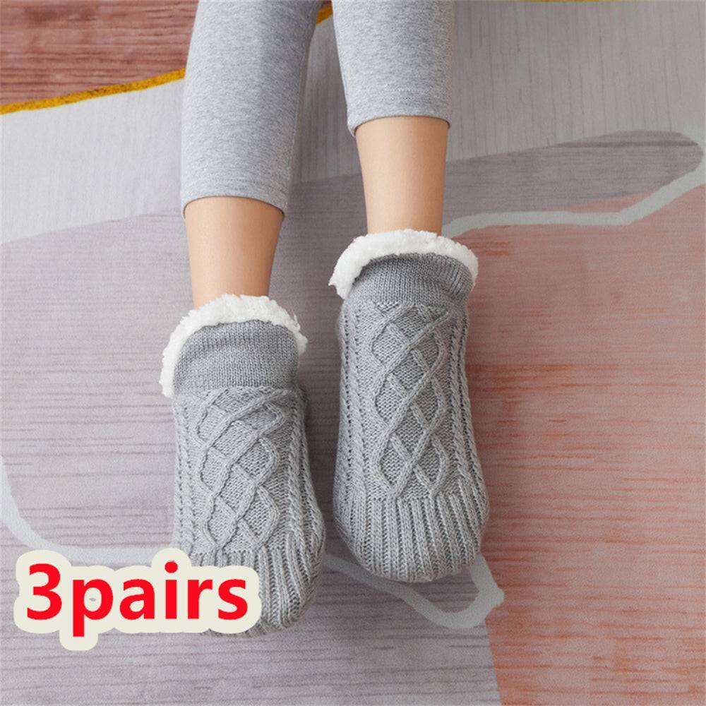 Inomhus Golvstrumpor – Förtjockade, Mjuka och Bekväma för Kvinnor (storlek 35-45) Winter-woolen-socks-women-thicken-warm-home-bedroom-socks-slippers-men-non-slip-foot-warmer-snow-socks-calcines-Jul-Pet