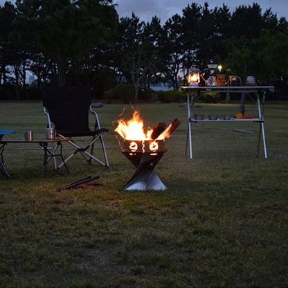 Utomhus hopfällbar camping brasa värmare