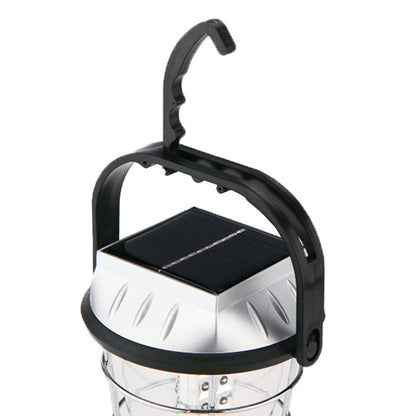 "Explore Perfect Lighting for Your Outdoor Adventures with Our Solar Camping Lamp, Model 2860 in Elegant Black Design. Made of High Quality ABS and GPPS, It Combines Simplicity with Durability to Offer the Ultimate Camping Experience."