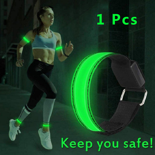 LED-Arm-band-green-dark-svart-vitt-vinter-safe-keep-buy-big
