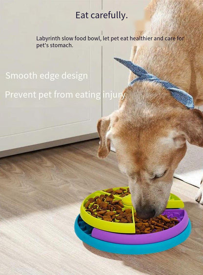 Give your beloved pet friend a fun, safe and healthy eating experience with our 3-layer rotating puzzle feeding bowl. Order yours today and see the difference in your pet's happiness and well-being!