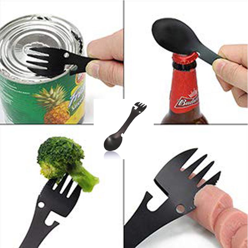 Multi cutlery (washable in dishwasher) SOS-Emergency-camping-hiking-travel-ABS-LED-dog-Sport-Hunting-Disaster-Weather