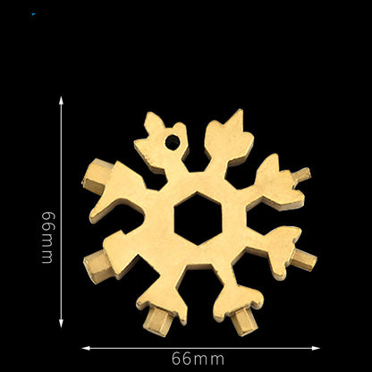 Snowflake 18 Multifunctional Tool Card 