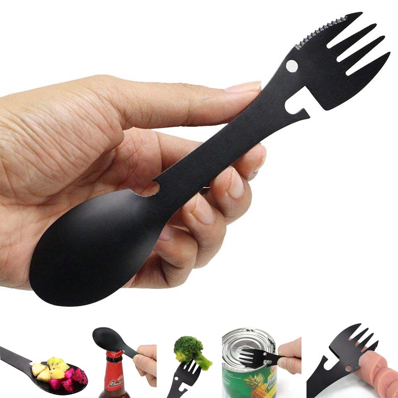 Multi cutlery (washable in dishwasher) SOS-Emergency-camping-hiking-travel-ABS-LED-dog-Sport-Hunting-Disaster-Weather