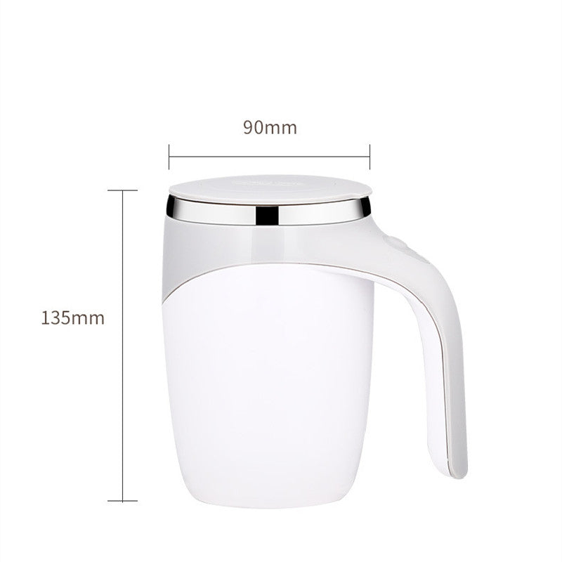 Magnetized Stirring Cup Max 400 ML Coffe,Tea,Drink,Big,Buy,Trend,Now,White,Black