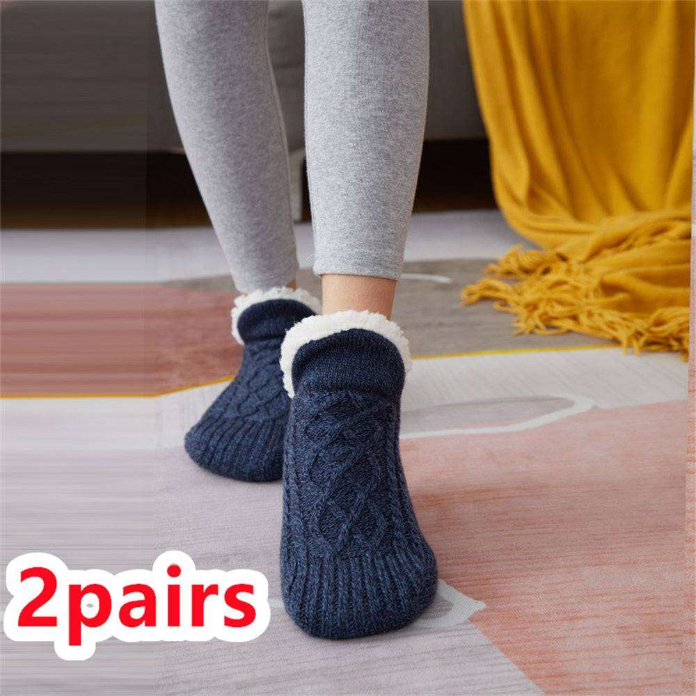 Inomhus Golvstrumpor – Förtjockade, Mjuka och Bekväma för Kvinnor (storlek 35-45) Winter-woolen-socks-women-thicken-warm-home-bedroom-socks-slippers-men-non-slip-foot-warmer-snow-socks-calcines-Jul-Pet