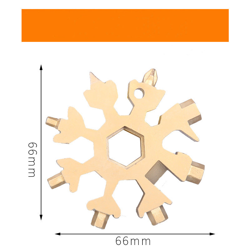 Snowflake 18 Multifunctional Tool Card 