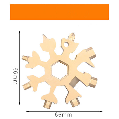 Snowflake 18 Multifunctional Tool Card 