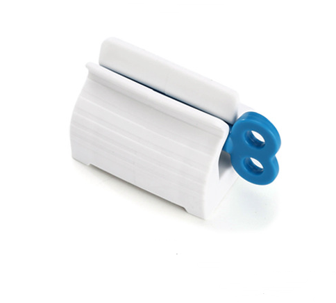 Toothpaste holder that squeezes the last bit out of the tube, better for you and the climate.