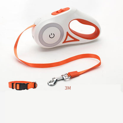 Explore Flexi Dog Leash With LED Light and Collar: For a Comfortable and Safe Walk With Your Furry Friend!