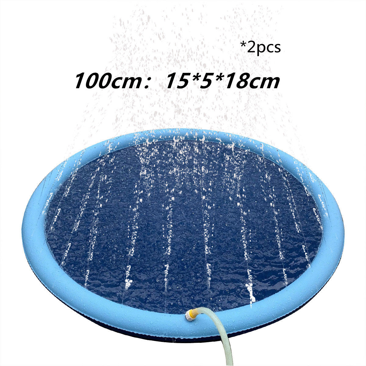 Inflatable Splash pool with water spray for both children and pets