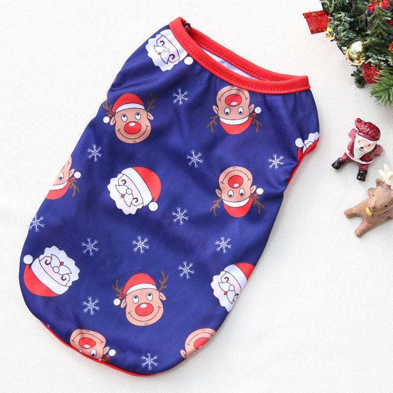 Dog Christmas Clothes Kläder-Jul-Christmas-Dog-hund-clothes-Pet-cute-love-cat-puppy-red-grön-blå-brun-tomte-jultomte-unisex-K9-Valp-Kön-Fyrbeta-Julkläder-Shop-House-maximal