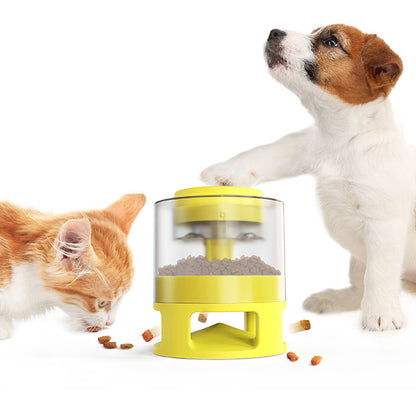 Foodie Dog Favorite: Push-Top Tower Food Toy with Food Leakage Channels for Fun Eating Experience! | Slows Eating Rate for Better Gastrointestinal Health