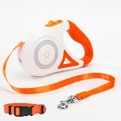 Explore Flexi Dog Leash With LED Light and Collar: For a Comfortable and Safe Walk With Your Furry Friend!