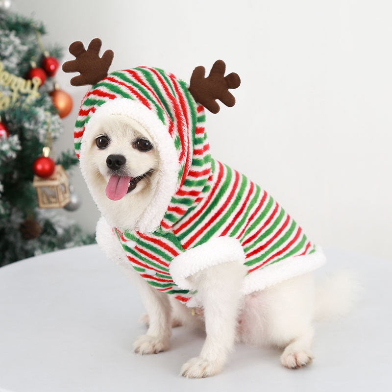 Celebrate Christmas in Style with Our Dog Christmas Pet Supplies Clothes! Made from high quality fabric and falling under the casual wear category, perfect for adding a touch of holiday cheer to your furry friend's wardrobe.