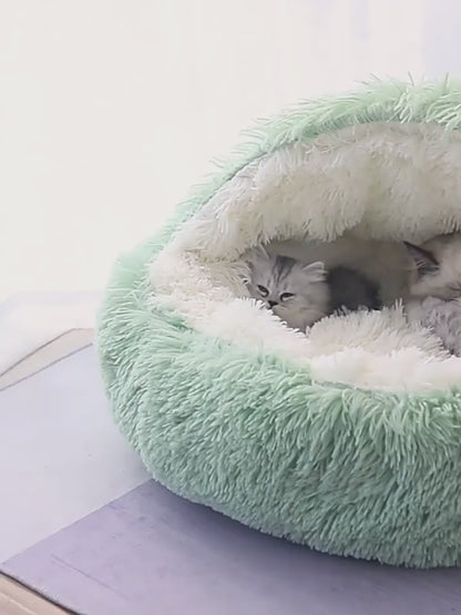 Comfortable dog/cat bed in 100% PP cotton, Quality-warm-winter-cat-bed-pet-soft - super-cotton-house-summer-spring-autumn