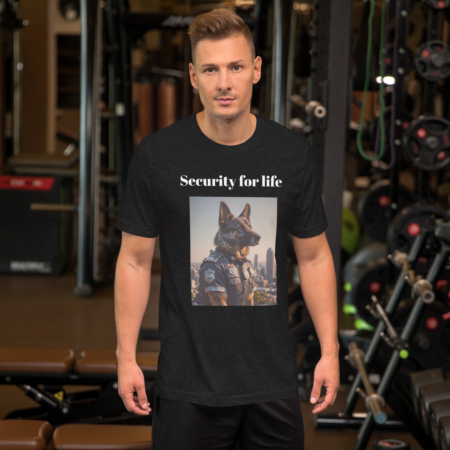 Upplev den perfekta kombinationen av stil och humor ,T-shirt ,"security for life"