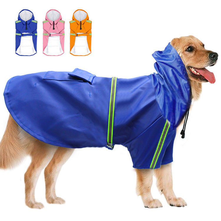 Discover our waterproof raincoat for spring and summer with reflective features, the perfect combination of style and functionality for your four-legged friend. Made of high-quality PU material, 