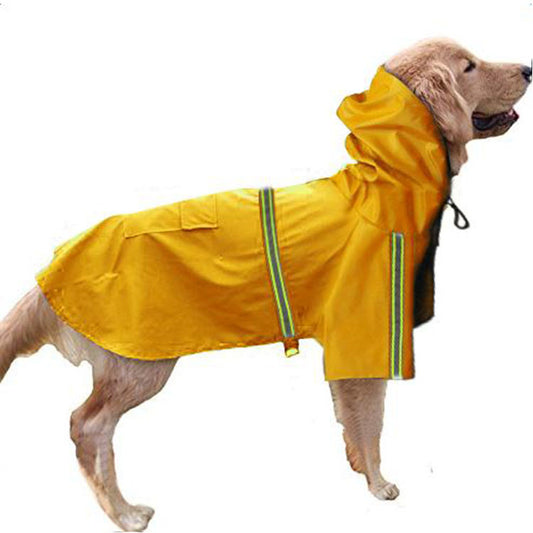 Discover our waterproof raincoat for spring and summer with reflex, the perfect combination of style and functionality for your four-legged friend. Made of high quality PU material, this raincoat not only offers protection from rain 