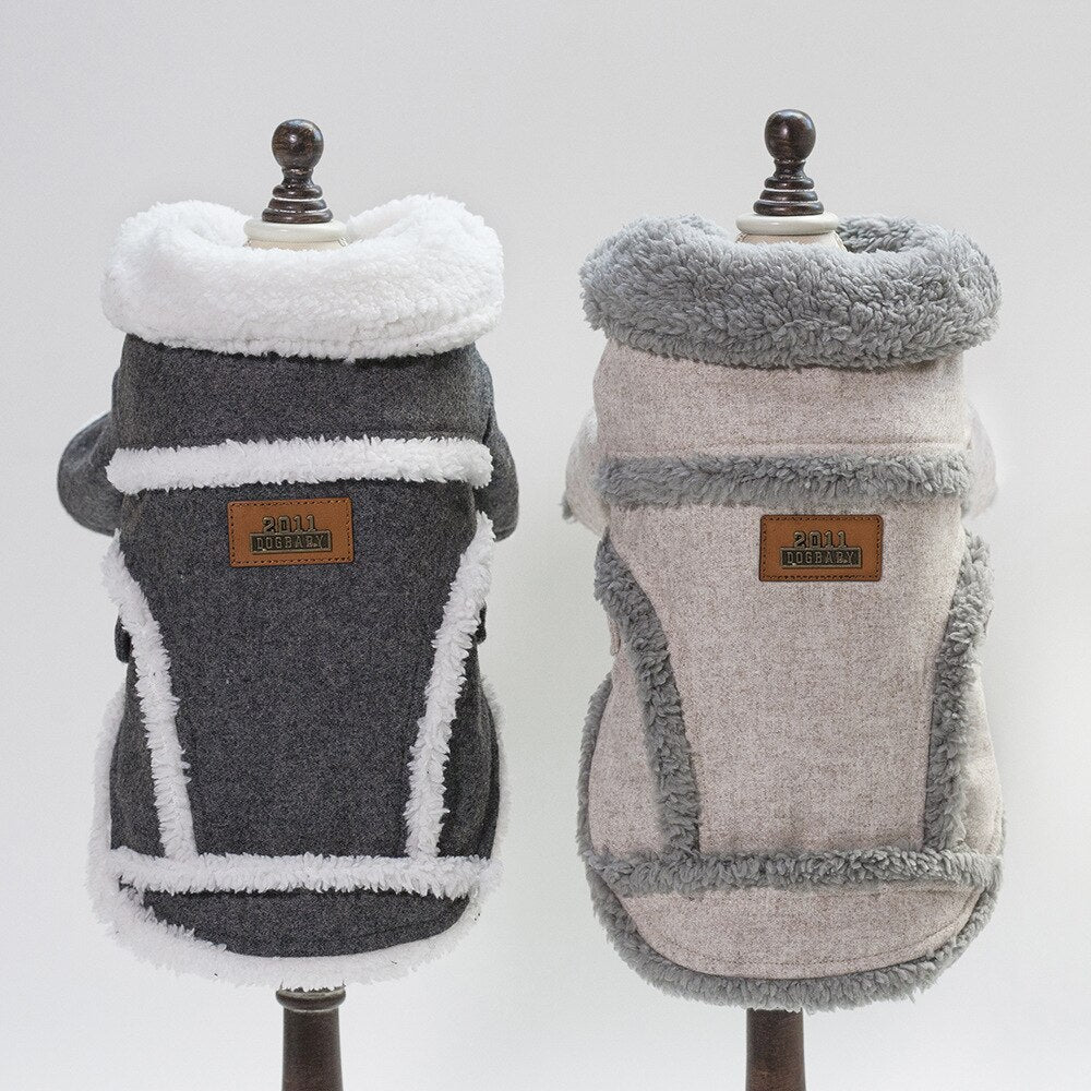 Thick and warm dog coat for the cold winter. Warm winter dog blanket in Cotton