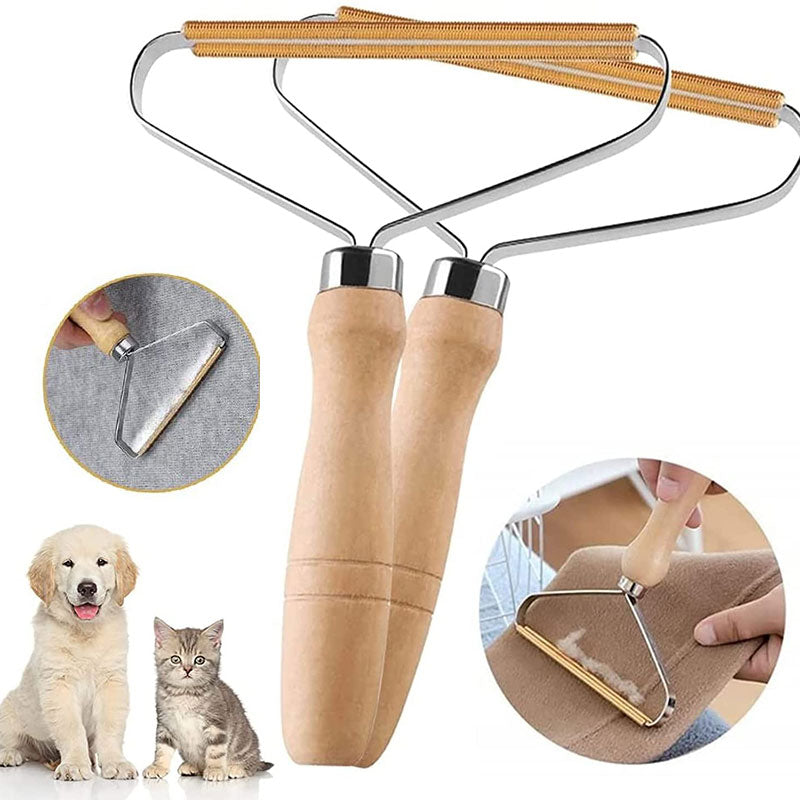 Effective portable pet hair remover for clothing and furniture - Keep your surfaces free of lint and pellets!" 